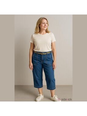 Gloria Vanderbilt Size 18W Skimmers Jean Capris NWT